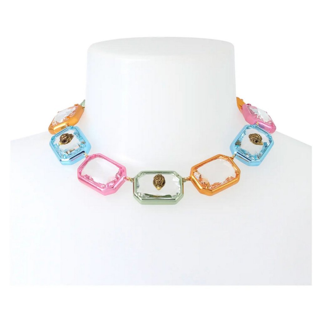 Kurt Geiger Eagle's Head Crystal Collar Necklace - Picture 1 of 5